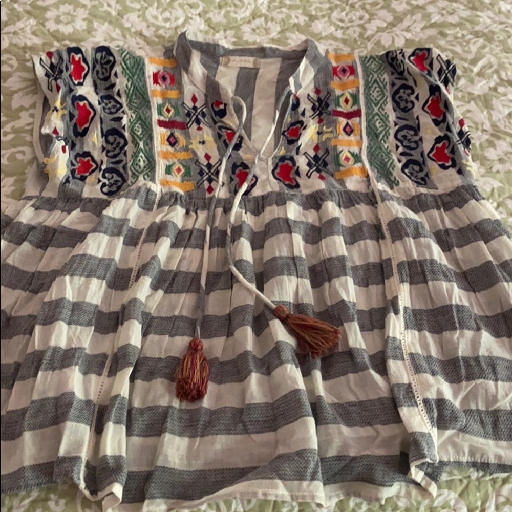 Altar’d State 100% cotton stripped top.